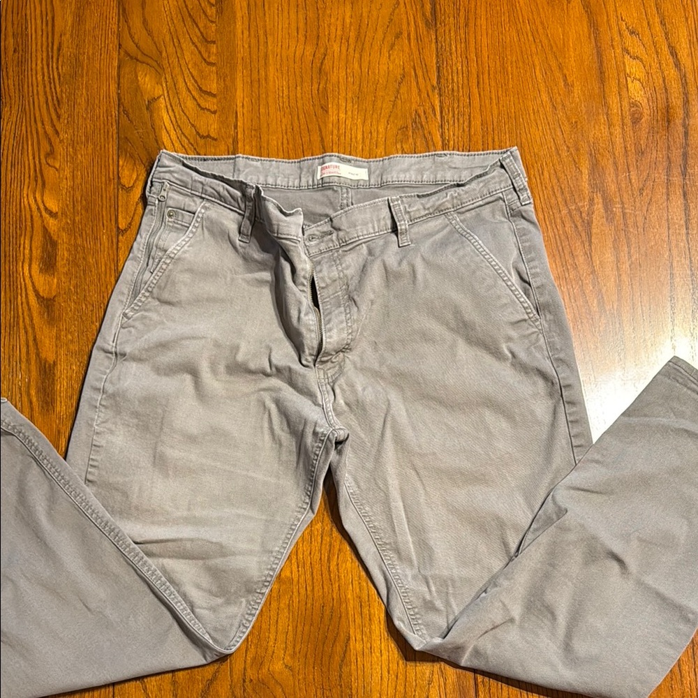 Levi athletic gray chinos